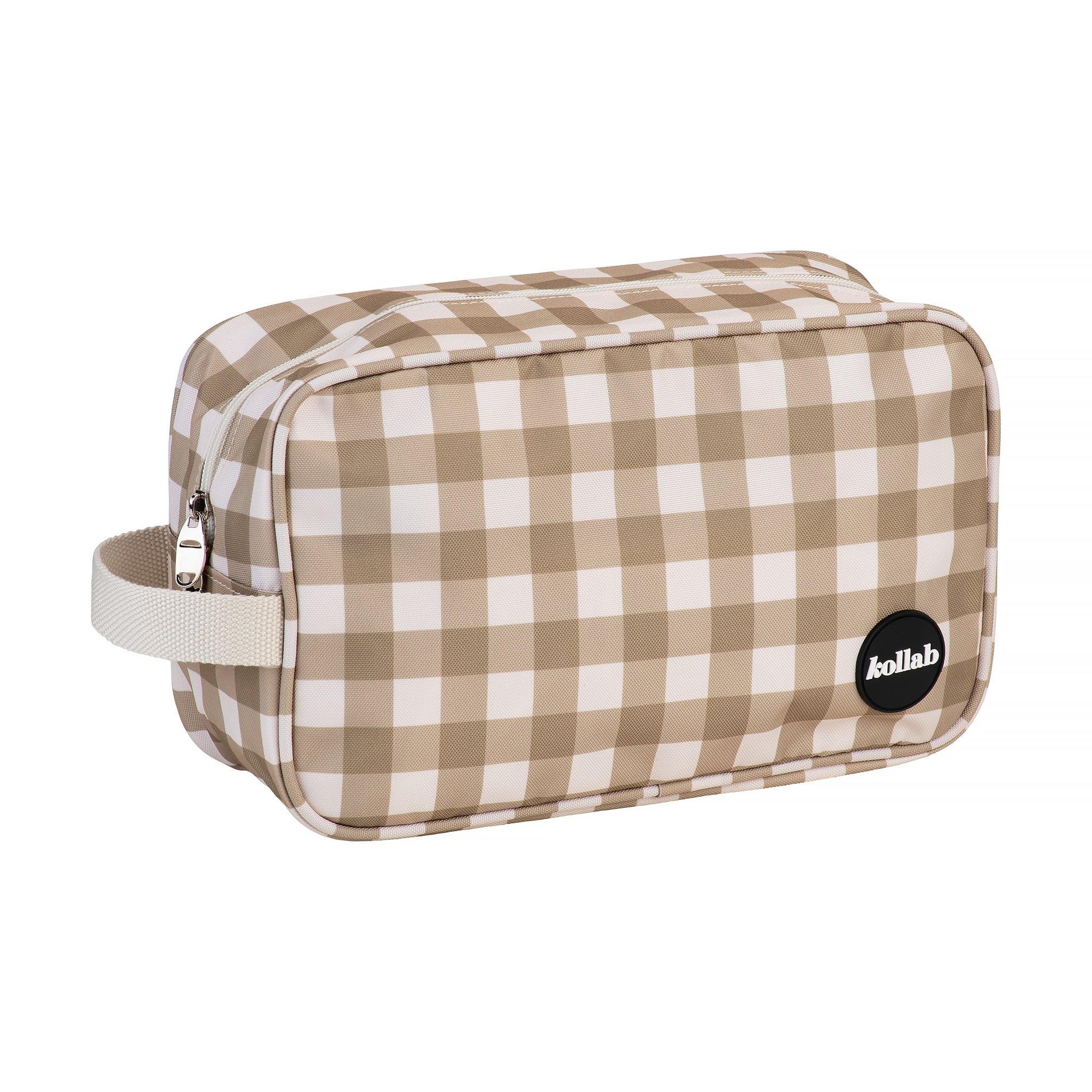 Travel Bag Olive Check - Image 5